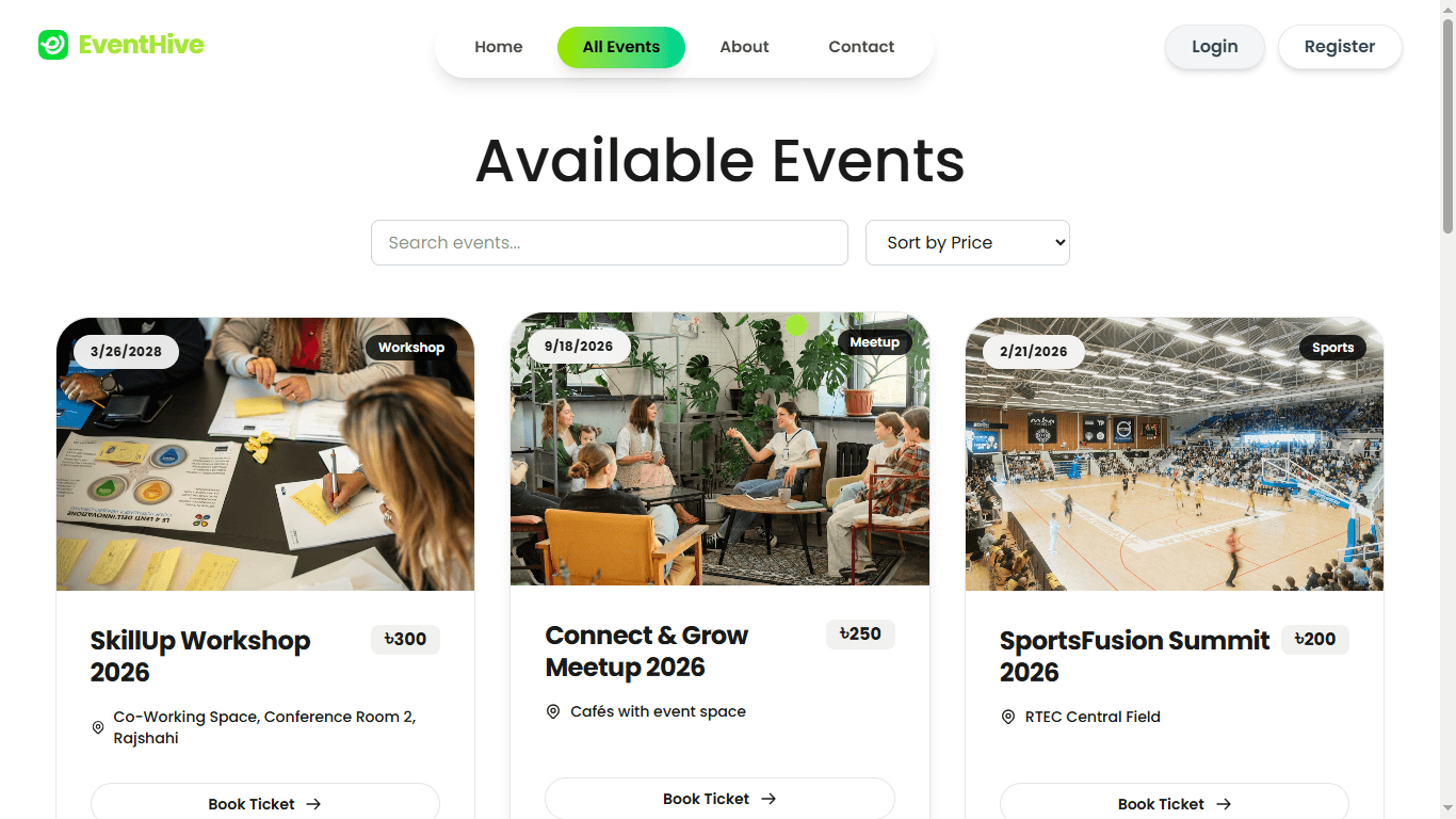 EventHive  screenshot 2